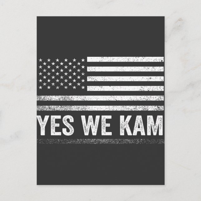 Postal Sí, la bandera estadounidense de We Kam 2024 (Anverso)