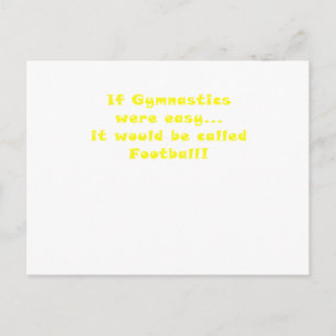 Postal Si la gimnasia fuera fácil, sería fútbol