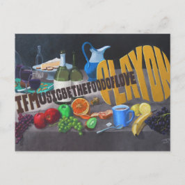 Postal Si la música fuera la comida del amor