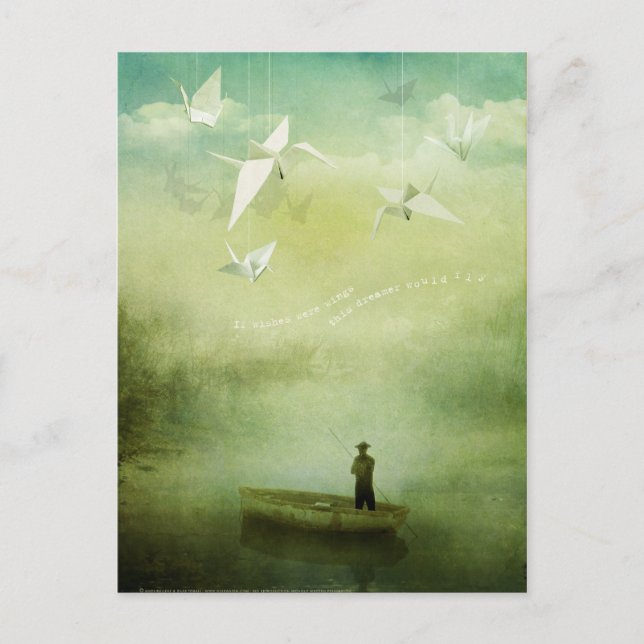 Postal Si Los Deseos Fueran Alas (Postcard) (Anverso)