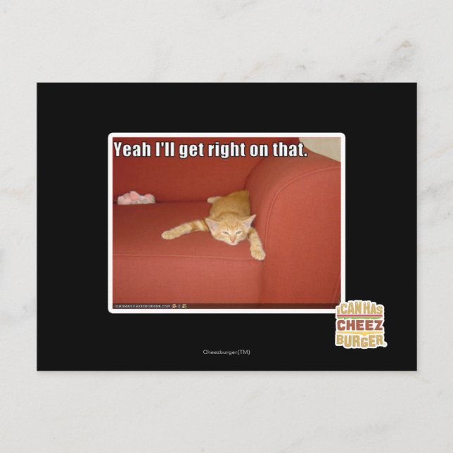 Postal Sí, me pondré en eso. (Anverso)