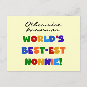 Postal Si no conocido como regalos del Mejor-est Nonnie