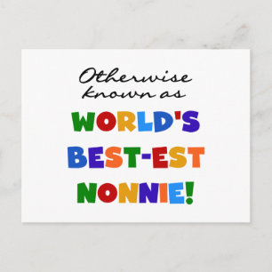 Postal Si no conocido como regalos del Mejor-est Nonnie