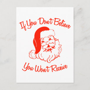 Postal Si no crees, no recibirás