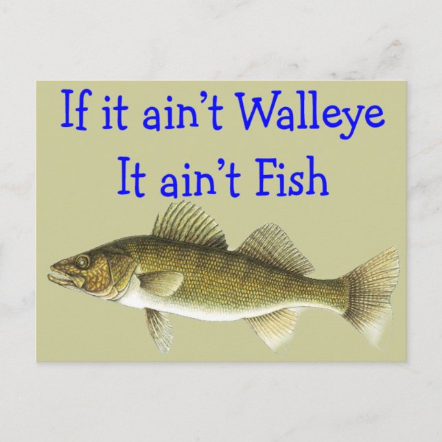 Postal si no es pez walleye aint (Anverso)