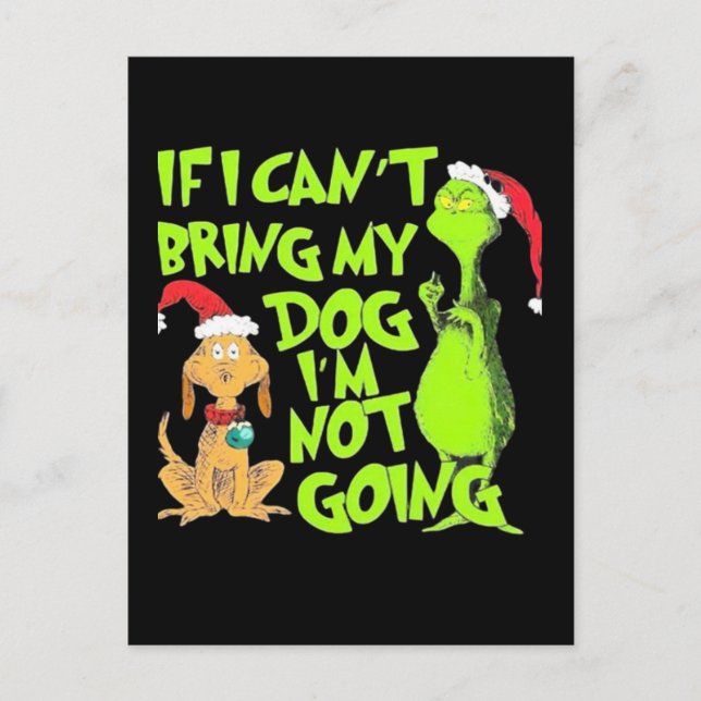 Postal Si no puedo traer a mi perro no voy (Anverso)