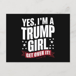 Postal Sí, soy una chica de Trump, supéralo, elecciones 2