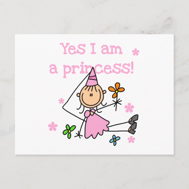 Postal Sí, soy una princesa (Anverso)