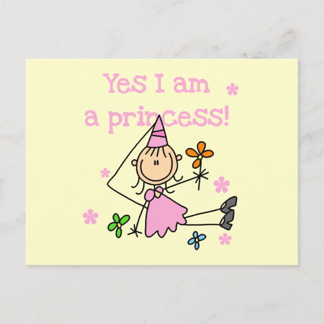 Postal Sí, soy una princesa (Anverso)
