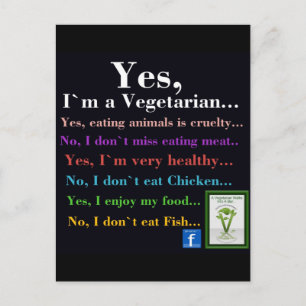 Postal sí, soy vegetariano
