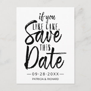 Postal Si Te Gusta el Pastel Guarda Esta Fecha Boda Infor