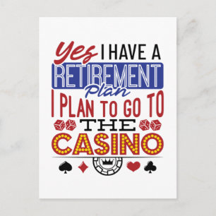 Postal Sí, tengo un plan de jubilación Jugador de casino