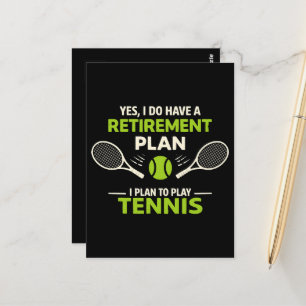 Postal Sí, tengo un plan de jubilación tenis