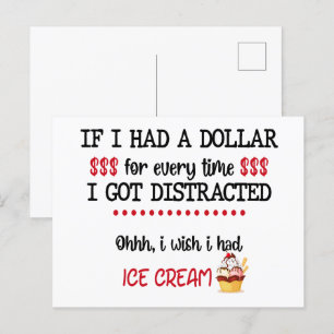 Postal Si Tuviera Un Dólar Por Cada Vez Que Me Distraje