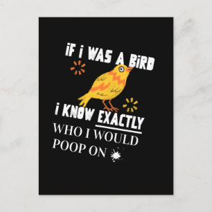 Postal Si yo fuera un pájaro