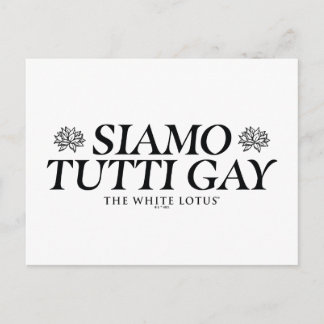Postal Siamo Tutti Gay - El Lotus blanco