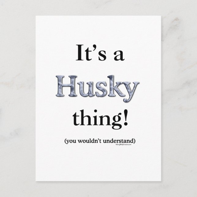 Postal Siberian Husky Thing (Anverso)