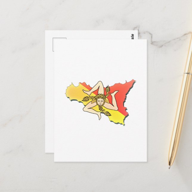 Postal Sicilia 🇮🇹 ☀️ (Anverso/Reverso In Situ)