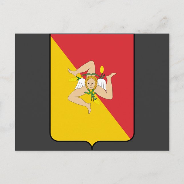 Postal Sicilia, Italia (Anverso)