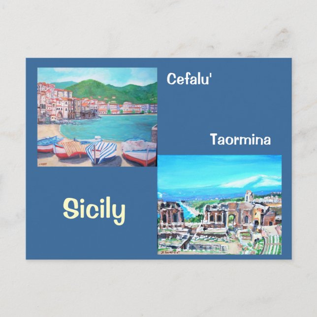 Postal Sicilia Postcard (Anverso)