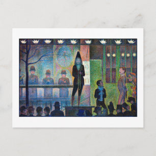 Postal Sideshow del circo, Seurat