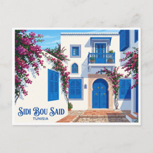 Postal Sidi Bou Said Túnez