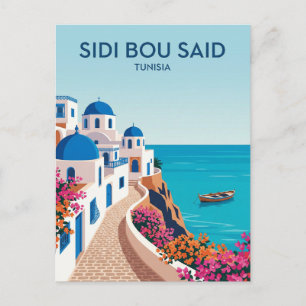 Postal Sidi Bou Said Túnez