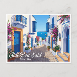 Postal Sidi Bou Said Túnez