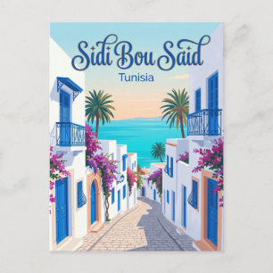 Postal Sidi Bou Said Túnez