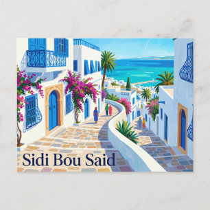 Postal Sidi Bou Said Túnez