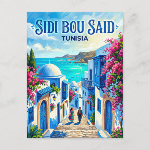 Postal Sidi Bou Said Túnez