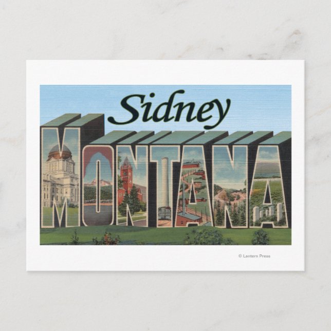 Postal Sidney, Montana (Anverso)