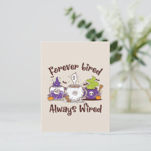 Postal Siempre Cansado, Siempre Con Cable - Diseño De Ama