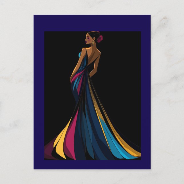 POSTAL SIEMPRE ELEGANTE #6 (Anverso)