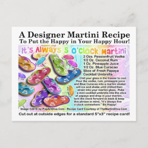 Postal Siempre es la receta de Martini Tropical 5 O'Clock