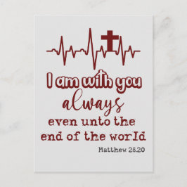 Postal Siempre estoy contigo Biblia Verse Cita