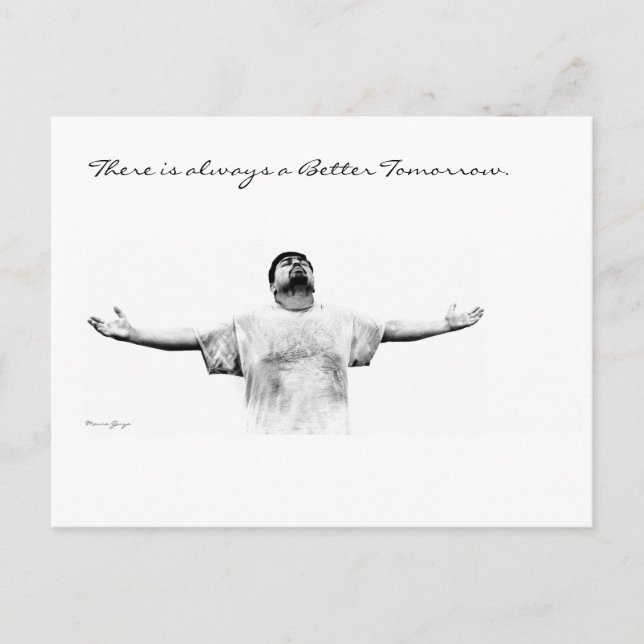 Postal Siempre hay un mejor mañana (Anverso)