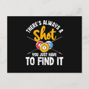 Postal Siempre hay una foto de Funny Billiards Pool Pla