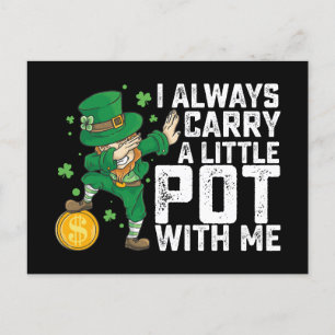 Postal Siempre llevo una pequeña olla conmigo, St Patrick