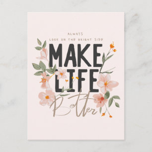 Postal Siempre Mira el Lado Bueno