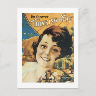 Postal Siempre pienso en tu portada del libro de cancione