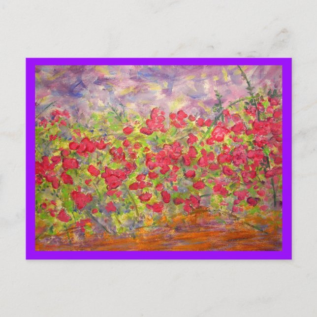 Postal siempre rosas (Anverso)