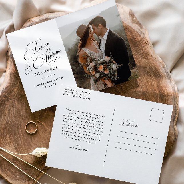 Postal Siempre y siempre Boda gracias (Subido por el creador)