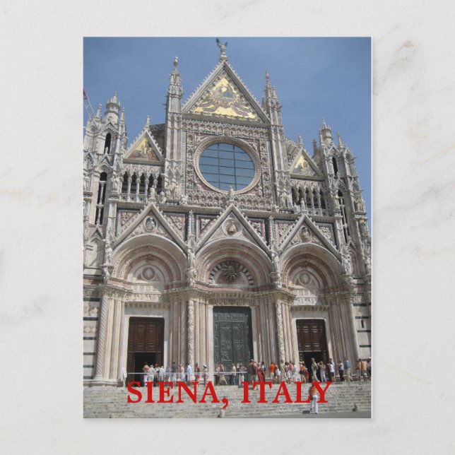 POSTAL SIENA, ITALIA (Anverso)