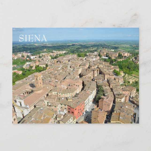 Postal Siena, Italia (Anverso)