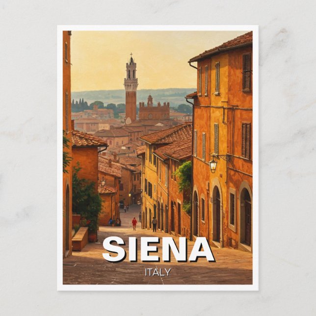 Postal Siena Italia Travel (Anverso)