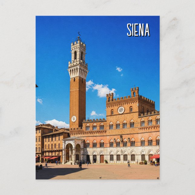 Postal Siena Italia Travel (Anverso)
