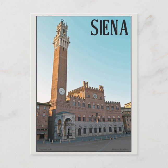 Postal Siena - Palazzo Pubblico Morning (Anverso)