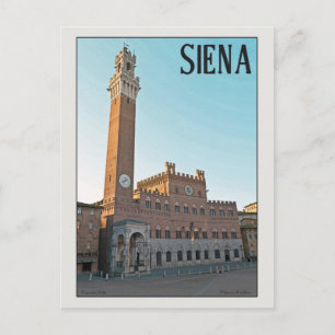 Postal Siena Palazzo Pubblico Morning