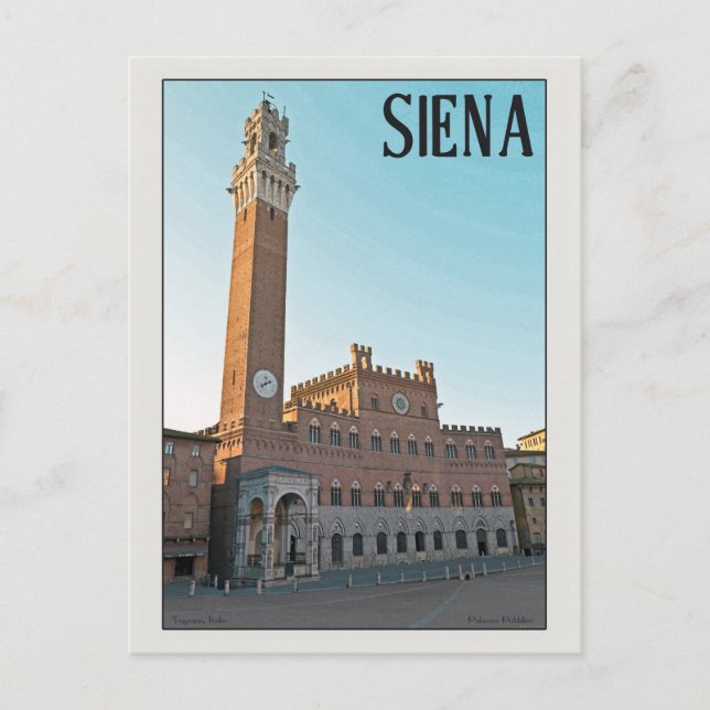 Postal Siena Palazzo Pubblico Morning (Anverso)